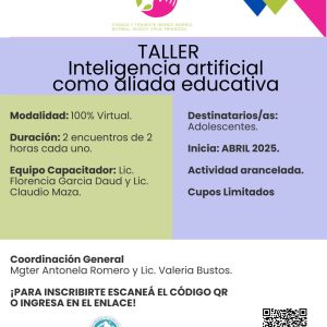 Taller: Inteligencia Artificial como aliada educativa (para adolescentes)