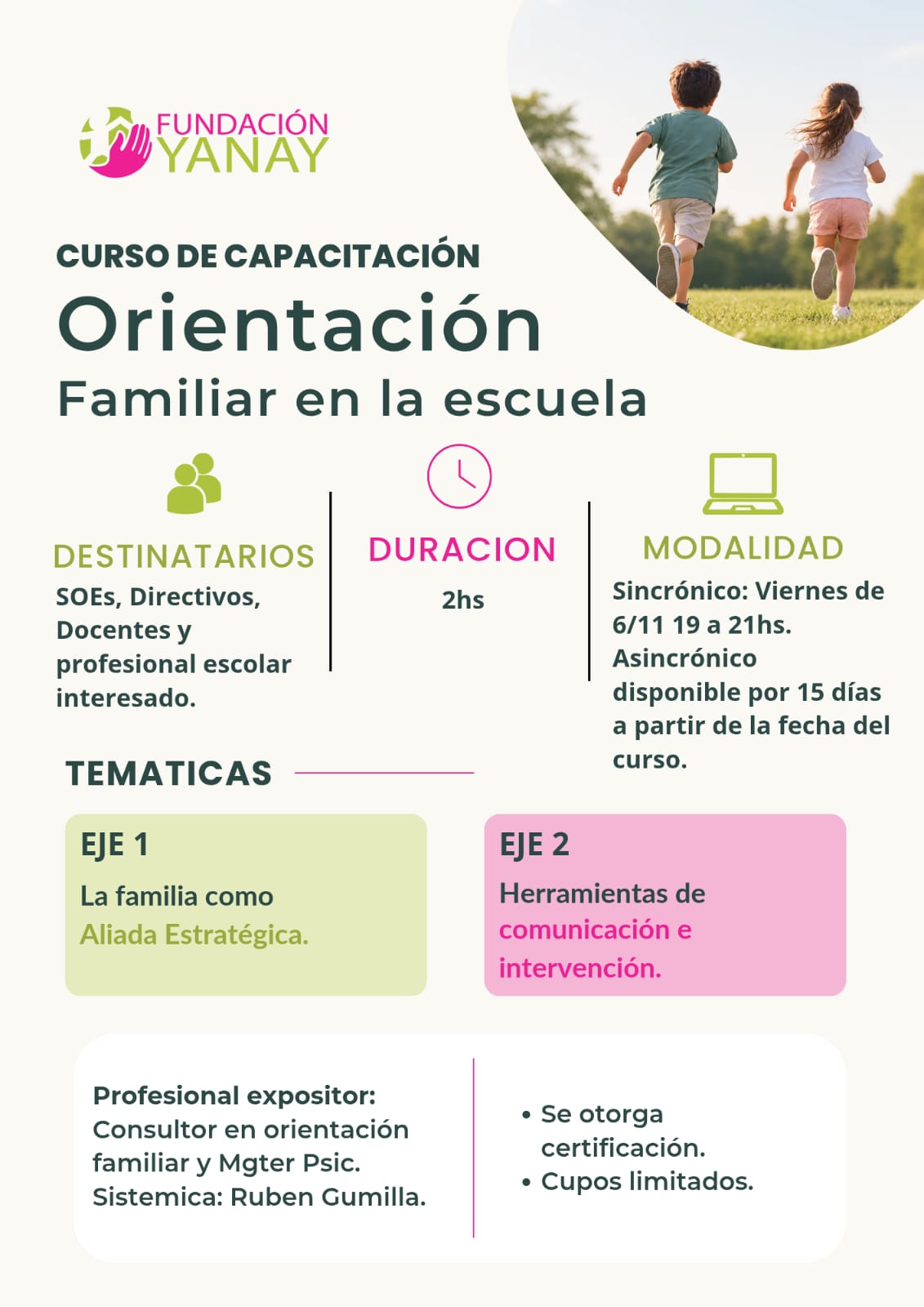 orientación familiar en la escuela